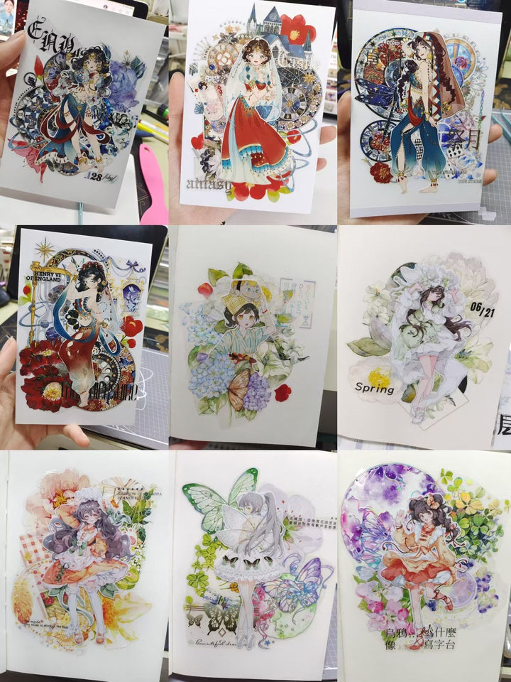 Charming Pastoral Planner Essentials Cardstock Suitable For Art Projects