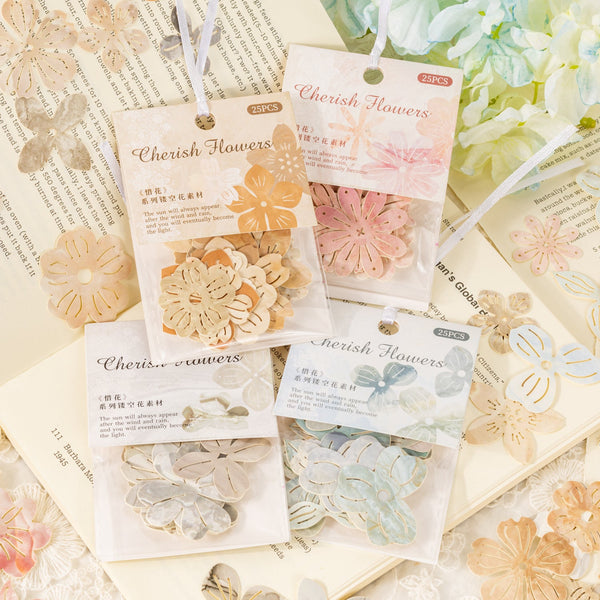 Cherish Flowers Craft Paper Floral Embossed for Scrapbooking