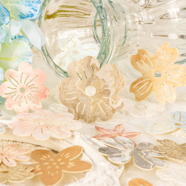 Cherish Flowers Decorative Paper Floral Embossed Scrapbooking