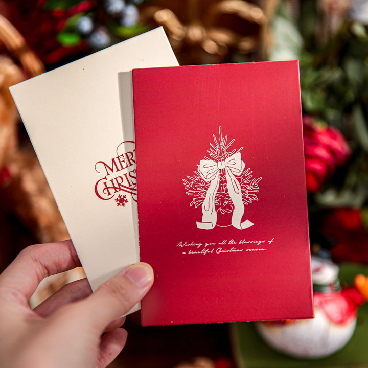 Christmas Candlelight Hymn Series Festive Party Greeting Cards Perfect for Scrapbook