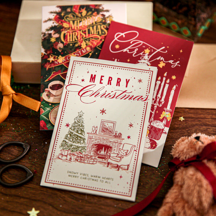 Christmas Candlelight Hymn Series Holiday Party Fairy Tale Cards