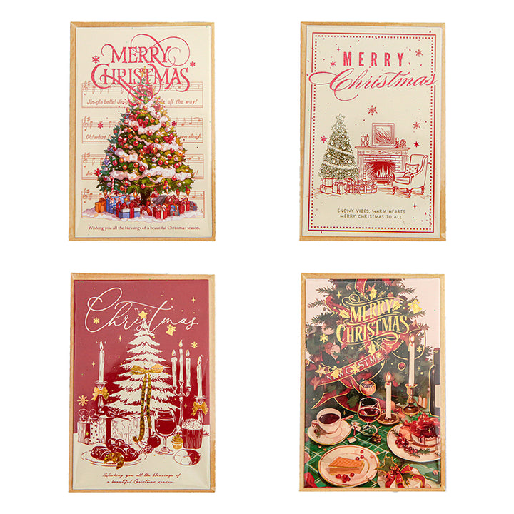 Christmas Candlelight Hymn Series Romantic Candlelight Cards Ideal for Junk Scrapbook