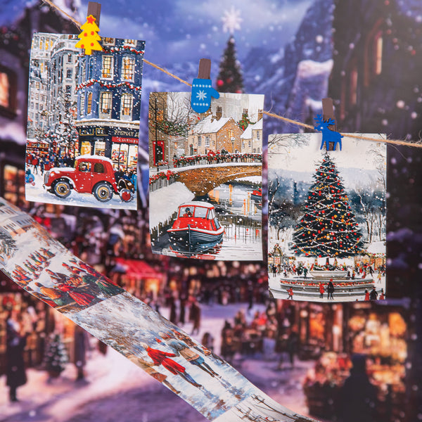 Christmas City Washi Tape Festival Travel Journal Cute Style