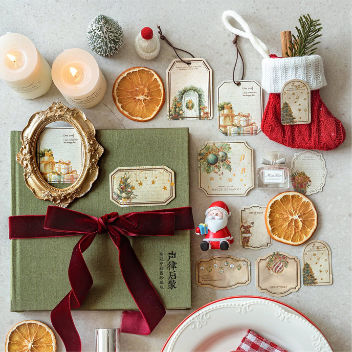 Christmas Confession Series Writing Paper Stickers Holiday Cardmaking