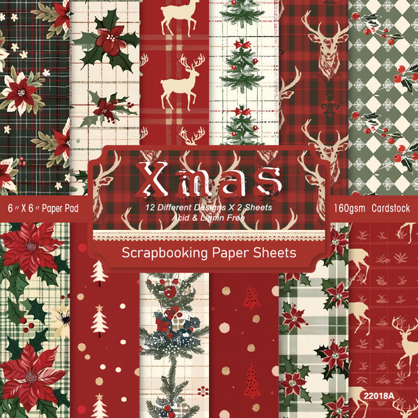Christmas Craft Paper Reindeer Scrapbook Decoration