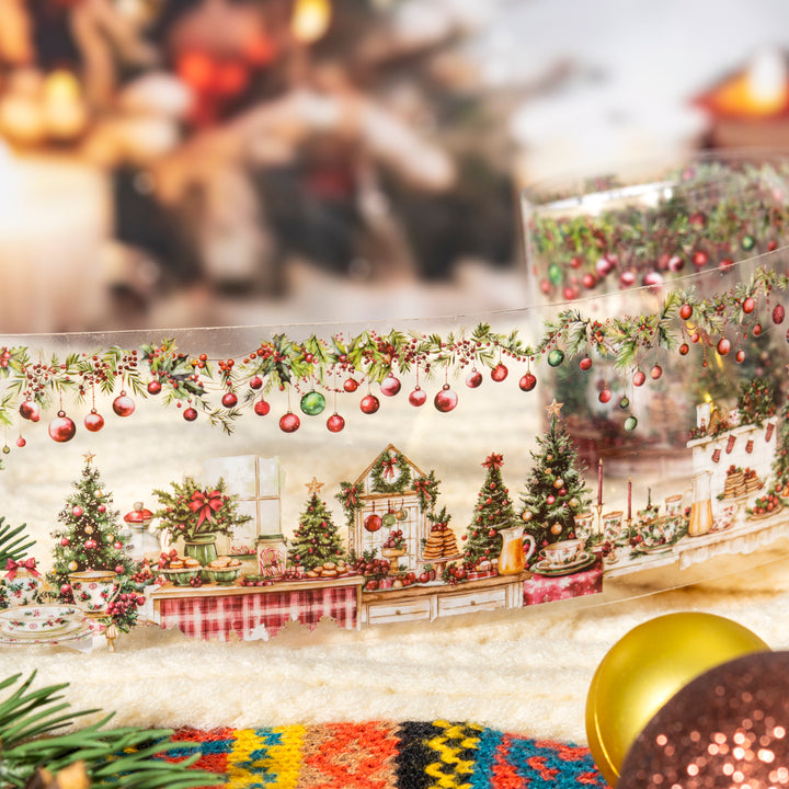 Christmas Day PET Tape Scenery Creation Suitable for Art Projects