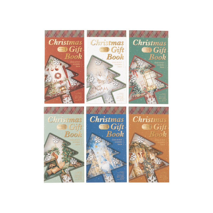 Christmas Gift Book Character Stickers for Scrapbooking Projects