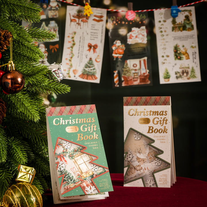 Christmas Gift Book Washi PET Stickers for Creative Journals