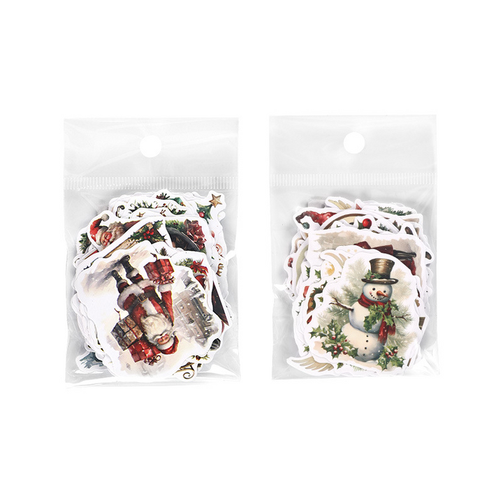 Christmas Starlight Festive Icons PVC Stickers Artistic Journal