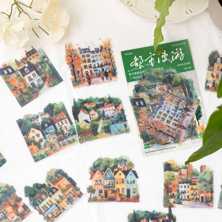 City Roaming Series Urban Buildings Journal Craft