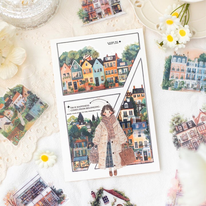 City Roaming Series Vintage Design Scrapbook Layout
