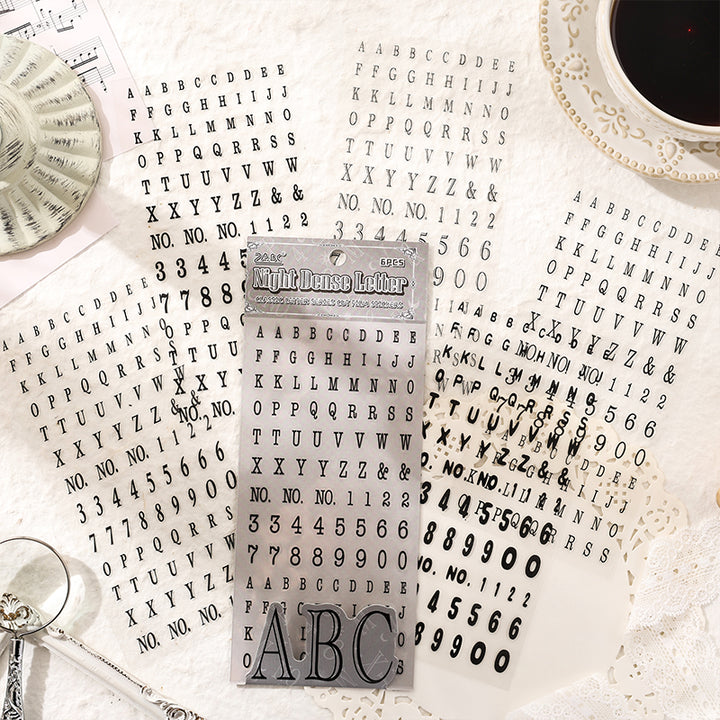 Classic Letters PET Stickers classic style perfect for journaling ideas