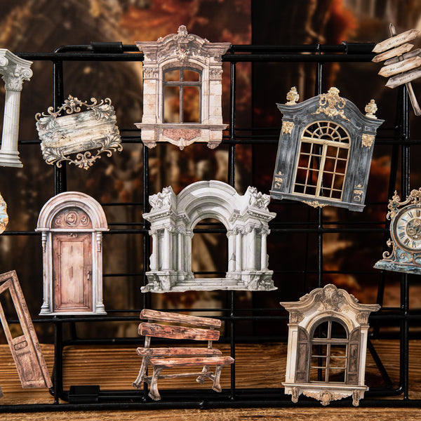 Classical Manor Frame Stickers for Journaling