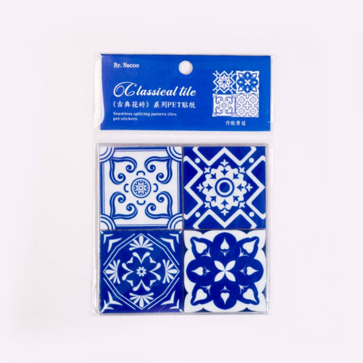 Classical Tiles PET Scrapbook Decoration Stickers