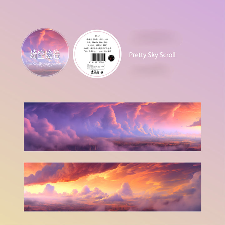Cloud Series Pretty Sky Scroll Washi Tape Cloud Aesthetic