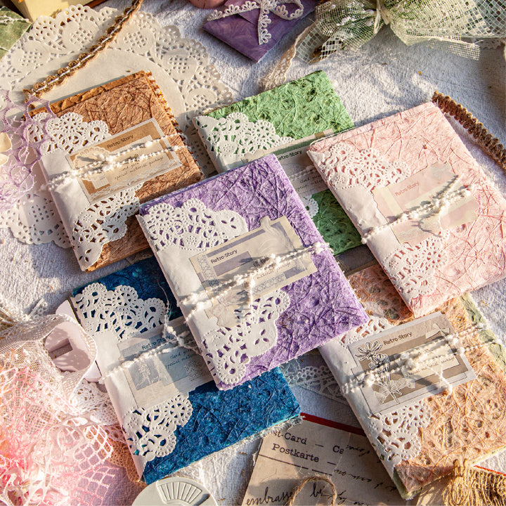 Cloud Yarn Series Vintage Lace Texture Paper Exquisite Layering Perfect for Scrapbooking
