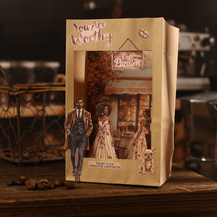 Coffee Stickers The story of the coffee shop cafe and pastries theme