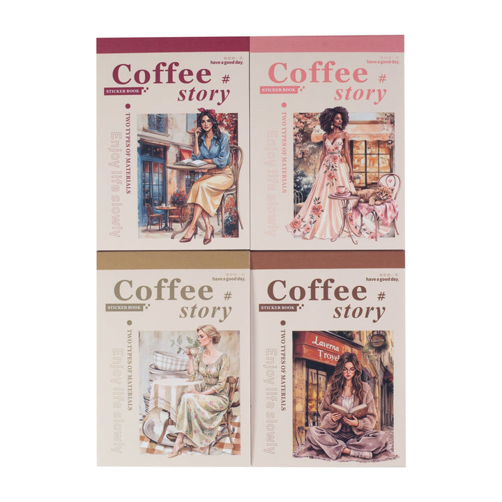 Coffee Stickers The story of the coffee shop journaling beginners friendly