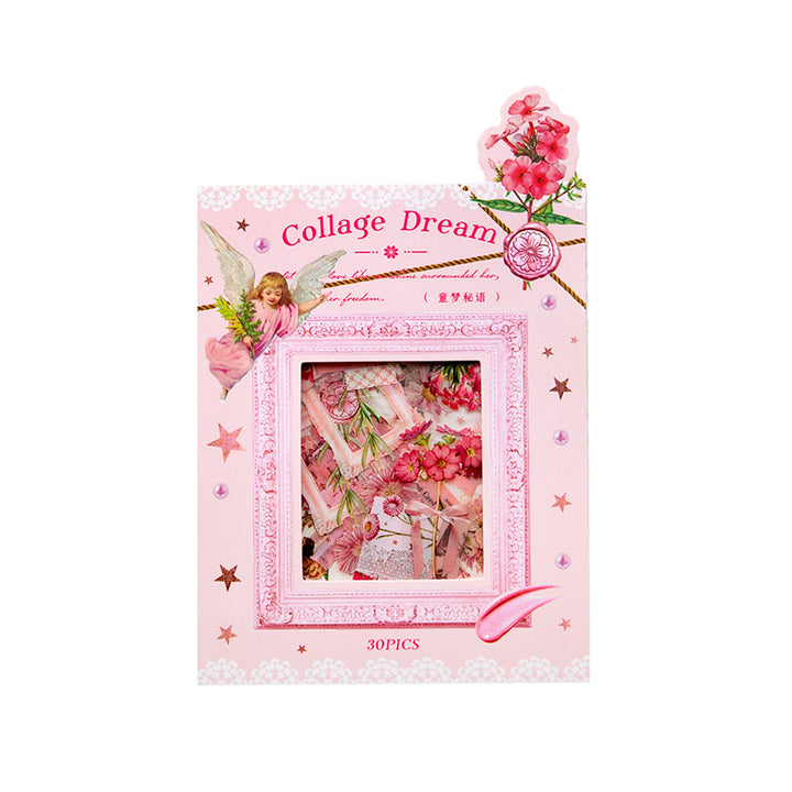Collage Dream PET Stickers DIY Scrapbook Ephemera Use