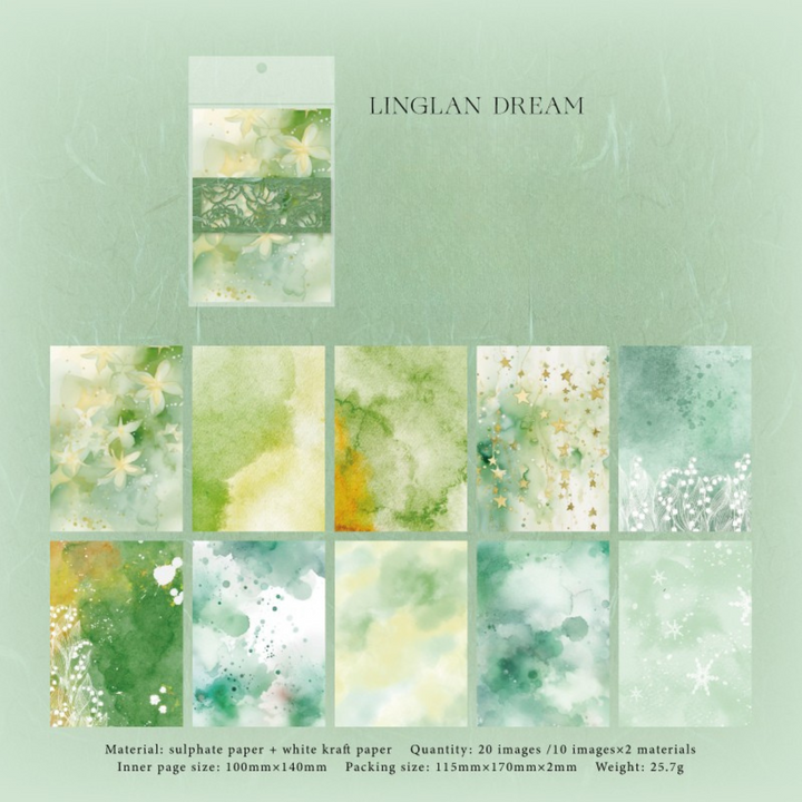 Color Blur Series Creative Journal Paper with Abstract Starry Design