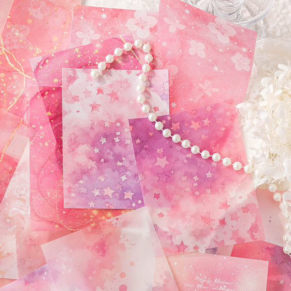 Color Blur Series Galaxy and Nature Inspired DIY Craft Paper