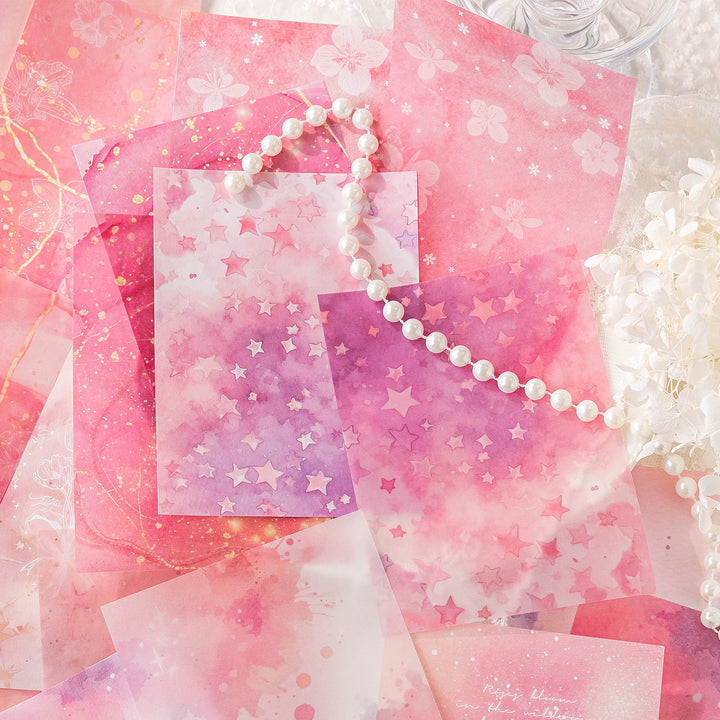 Color Blur Series Galaxy and Nature Inspired DIY Craft Paper