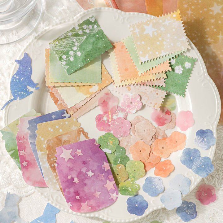 Color Blur Series Retro Fantasy Decorative Paper for Journaling