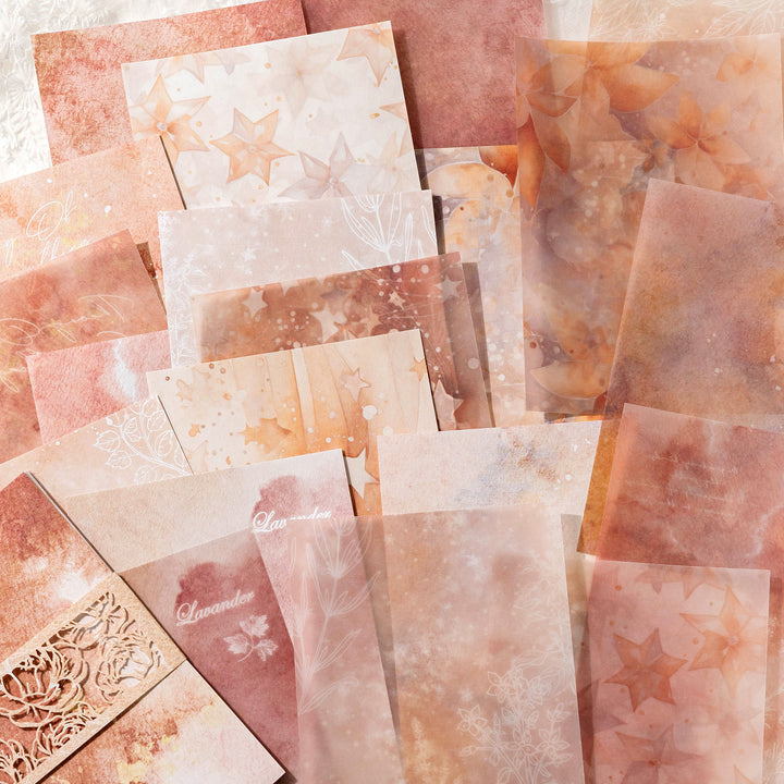 Color Blur Series Starry Sky and Watercolor Texture Craft Paper