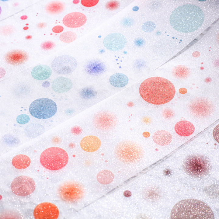 Color Sand Series Tape Romance Watercolor Bubbles
