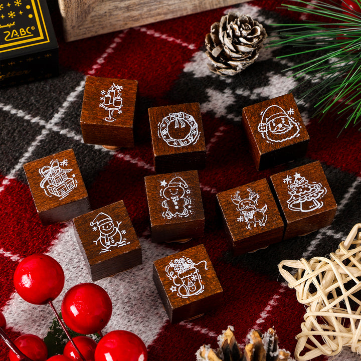Colorful Christmas Evee Holiday Stamps Creative
