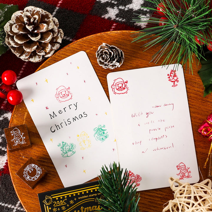 Colorful Christmas Evee Scrapbook Stamps Christmas