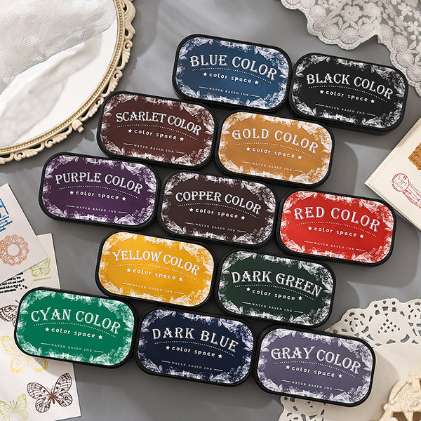 Colorful Space Stamp Ink Pad Ideal for Journals Cards Tags