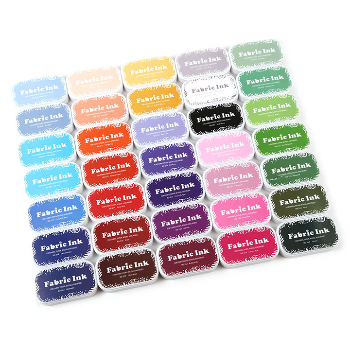 Colorful World Series Ink Pad Suitable for Fabric Stamping