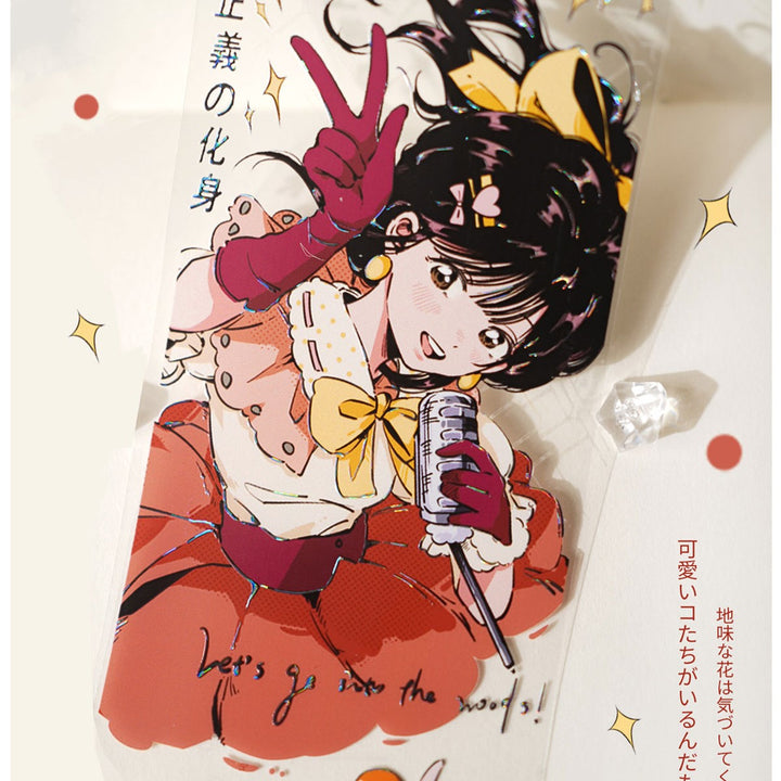 Comic Girl PET Tape Yinxi minimal cute sticker