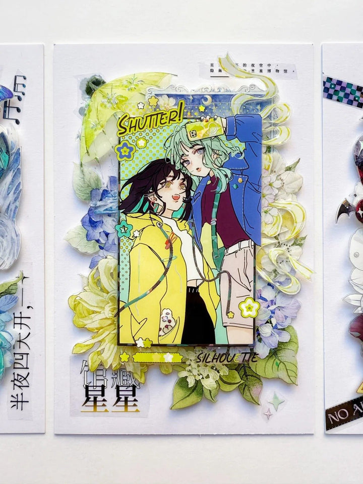 Comic Girl Washi Tape Xing Sha Cute Girl Illustration