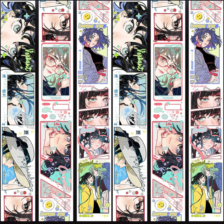 Comic Girl Washi Tape Xing Sha Romantic Illustration