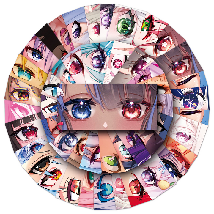 Comic Stickers PVC Anime Eyes Anime Girl Stickers