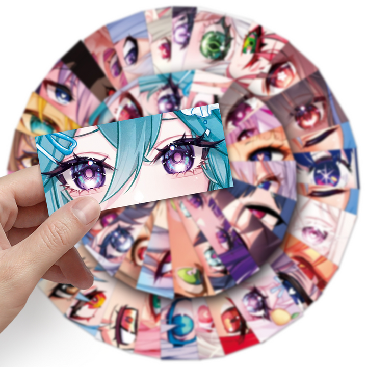 Comic Stickers PVC Anime Eyes Anime Style Creative Stickers