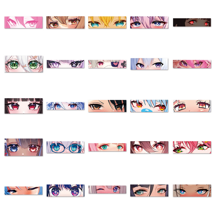 Comic Stickers PVC Anime Eyes Cartoon Decoration Stickers