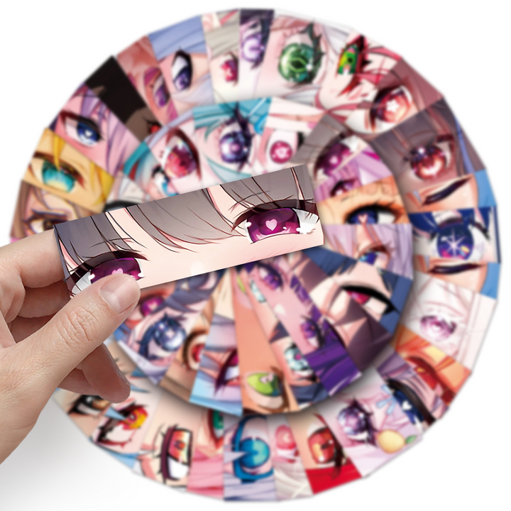Comic Stickers PVC Anime Eyes Japanese Anime Stickers