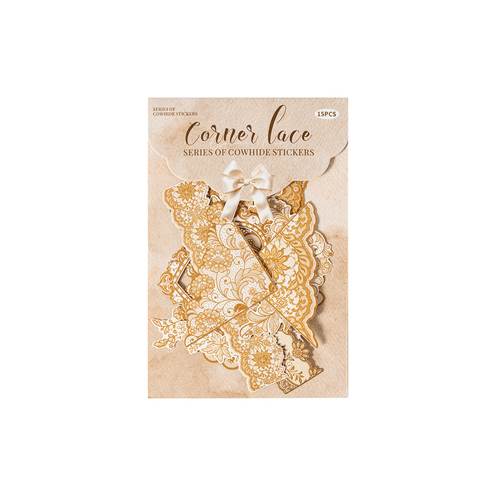 Corner Lace Romantic Lace Cutout Stickers