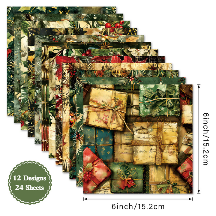 Craft Paper Background Christmas Atmosphere Card Making Paper