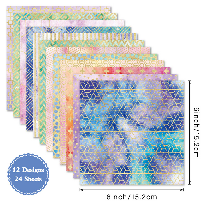 Craft Paper Purple Geometry Textured