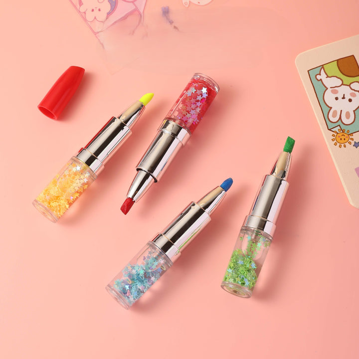 Creative Cartoon Highlighter Pen No Smudging No Bleeding
