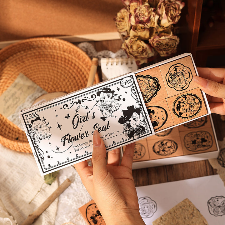 Creative Collage Stamp Set for DIY Journal and Vintage Handcrafts