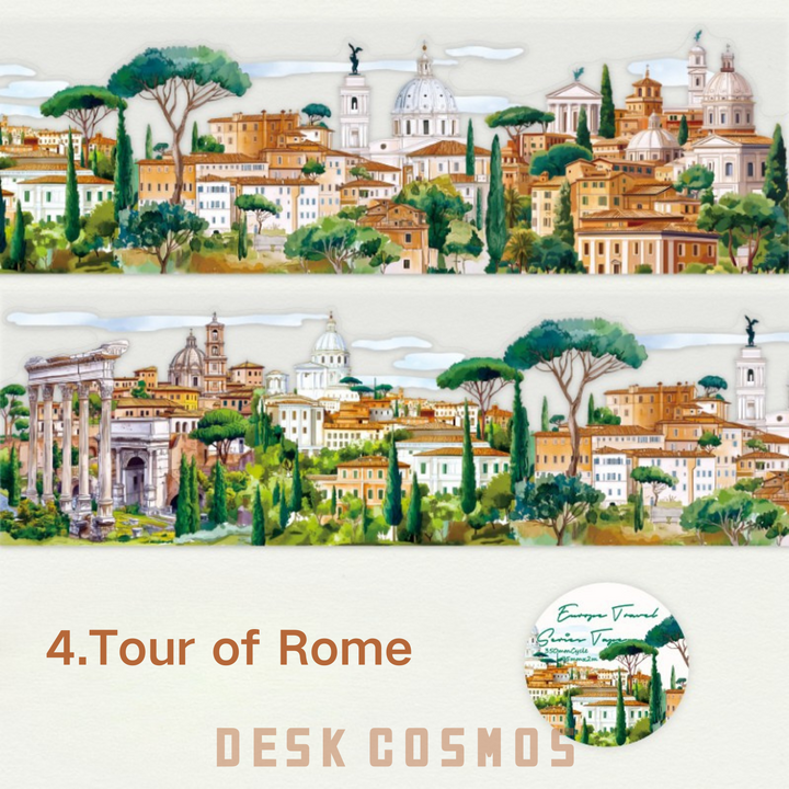 Creative PET Tape for Scrapbooking from Travel around Europe series