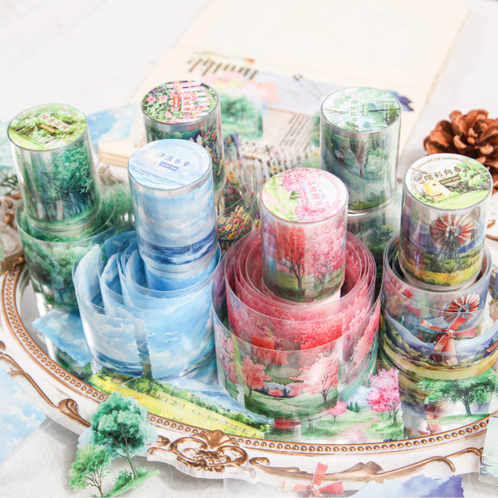 Creek Dream Cloud Rising Tape Creative Floral Scenery