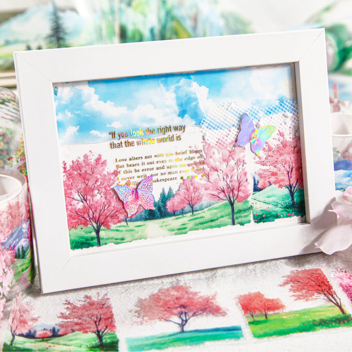 Creek Dream Cloud Rising Tape Decorative Nature Scenery
