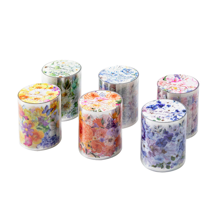 Crossing the Flower Sea Floral Tape for Custom Planners