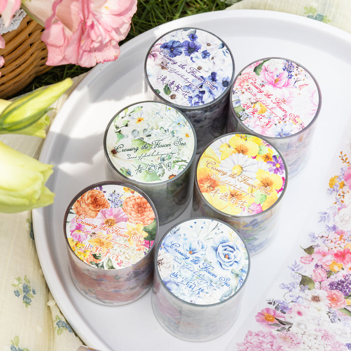 Crossing the Flower Sea Floral Tape with Flower Decoration